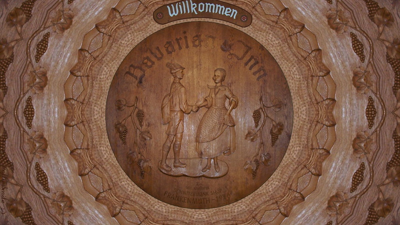 michigan, frankenmuth, wood, german, carving, bavarian, 1080P, inn, leaves, bavarian inn, willkommen