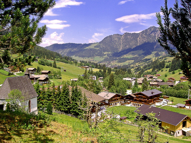 residential district, alluvial plain, built structure, hotels, farms, mountain, switzerland, inneralpbach, beauty in nature, house, high angle view, scenics - nature