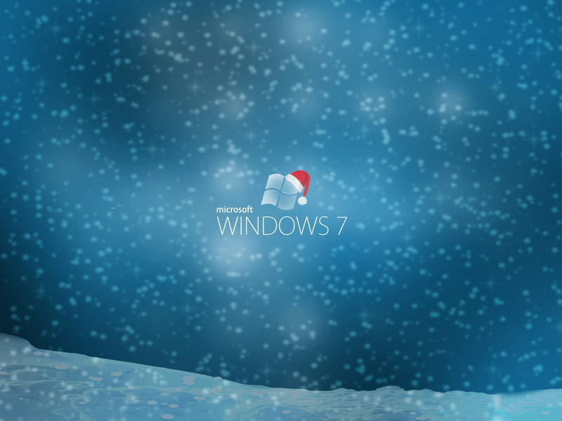 winter, Windows 7, Christmas, 720P, snow