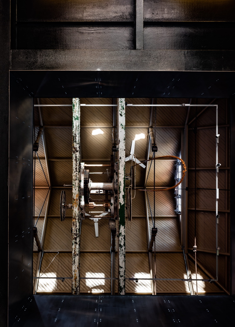 plywood, wood, no people, indoor play area, night, pipe - tube, 4K, basement, hardhat, metal, light fixture, prison, shipping container, public transportation