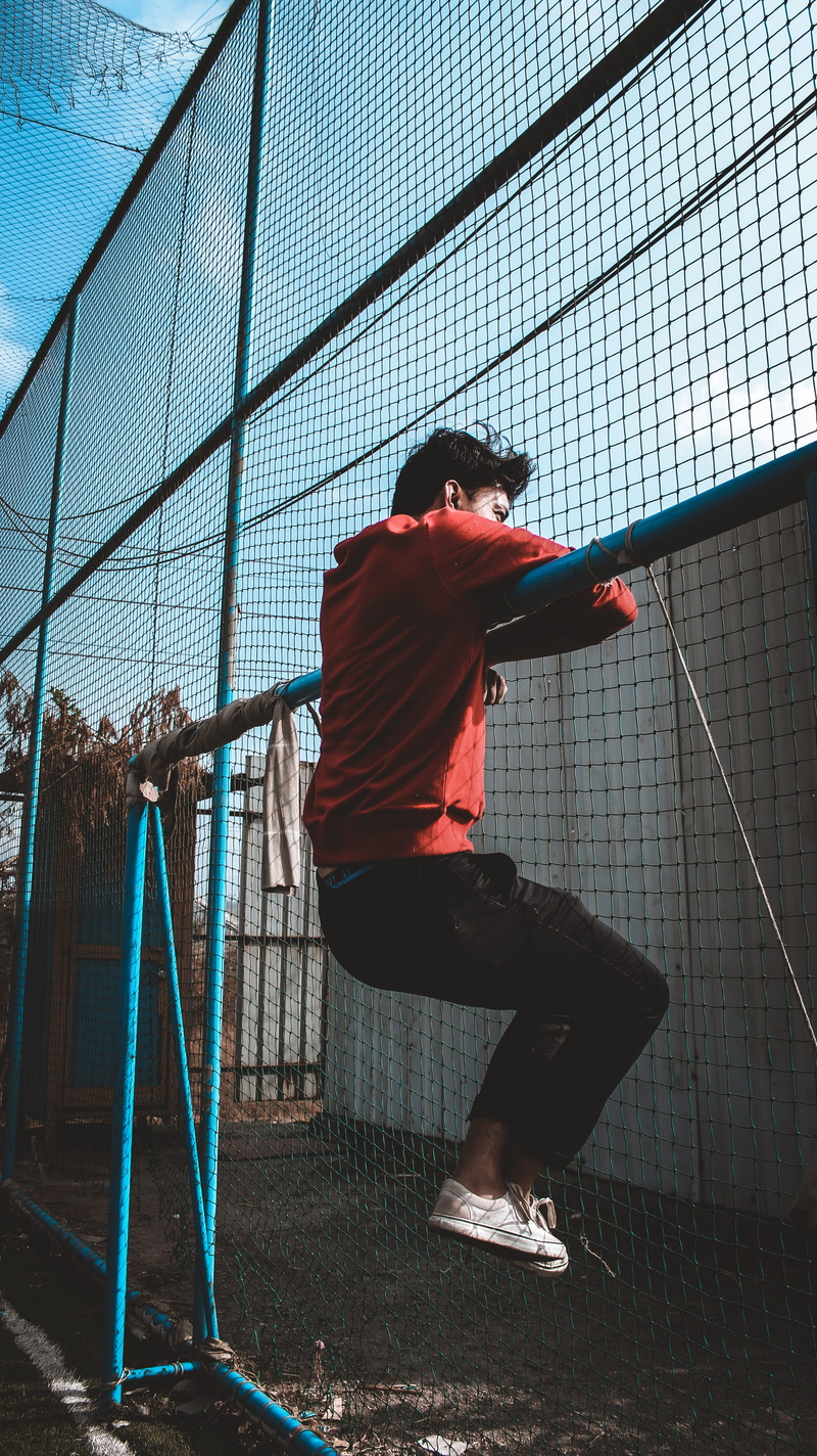 clothing, building, apparel, play area, men, built structure, footwear, playground, lifestyles, outdoors, day, prison, steel, human, real people, 5K, shoe