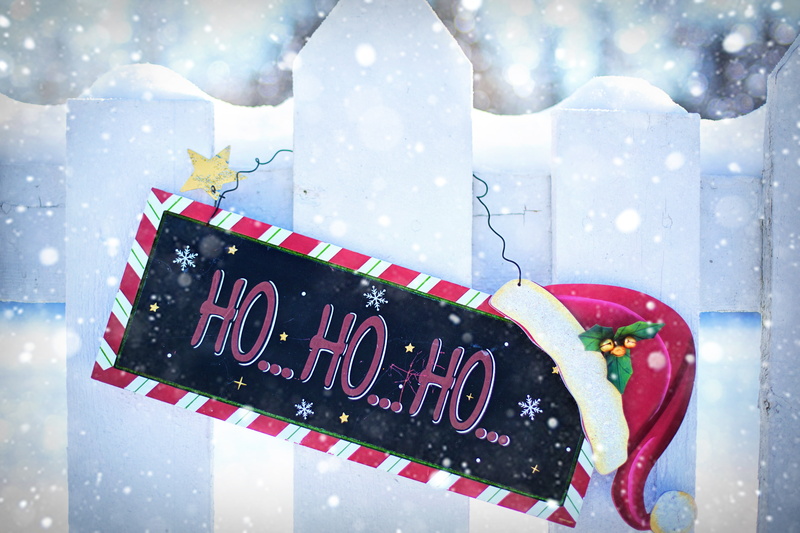 ho ho ho, window, cold temperature, retail, nature, close-up, western script, warm clothing, december, wall, snowing, seasonal, snow, lettering, holiday