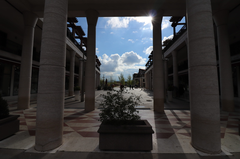 cloud - sky, column, sunlight, slate, place of worship, sky, colonnade, corridor, building, porch, the past, patio, shadow, flagstone, flooring, architecture