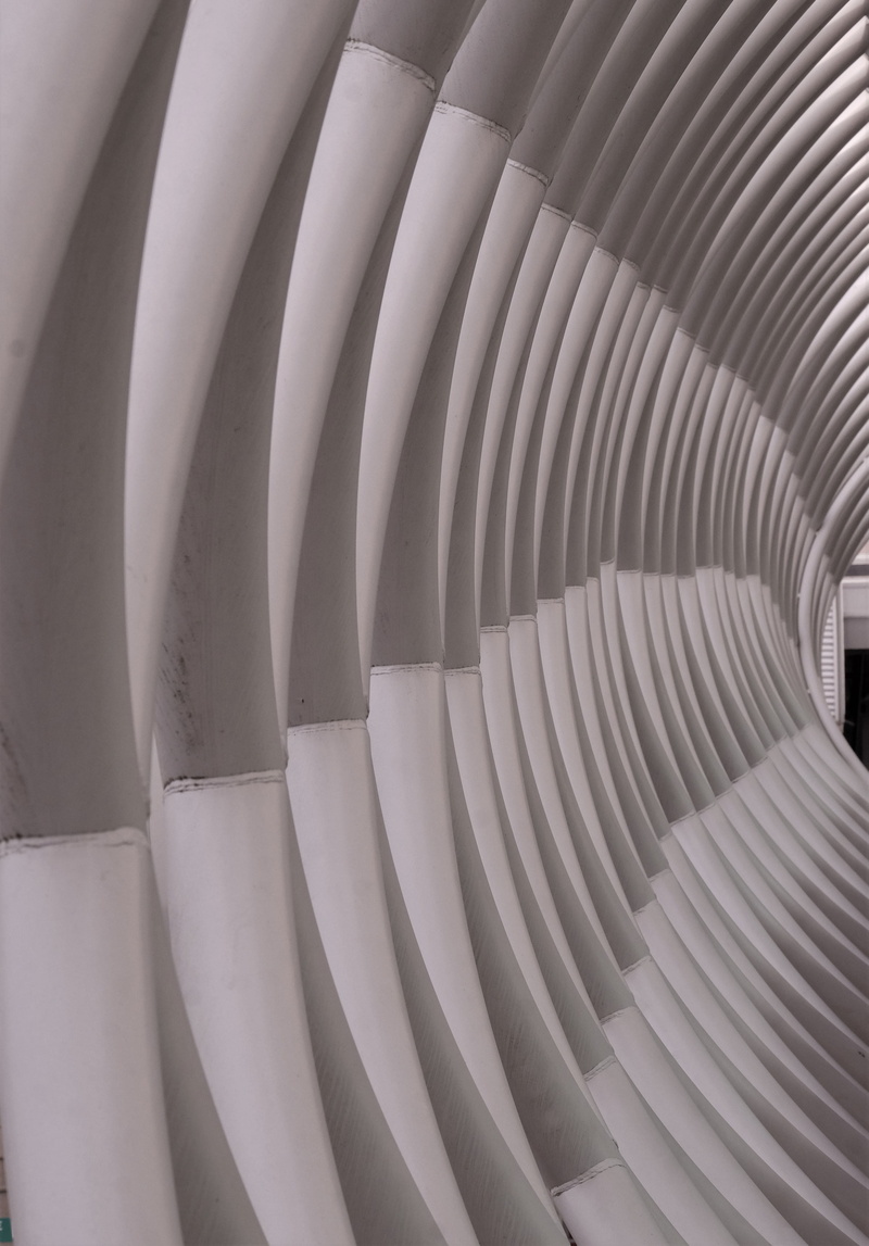 banister, close-up, window, built structure, vault ceiling, dome, architecture, repetition, industry, skylight, staircase, handrail, machine, corridor