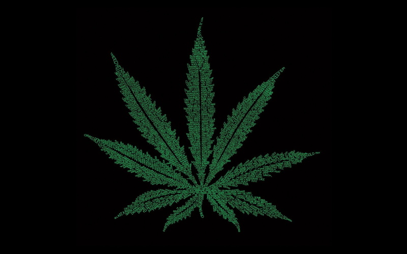 slang, leaf, hemp, 1080P, sheet, letters, сленг, black background, minimalism, symbol