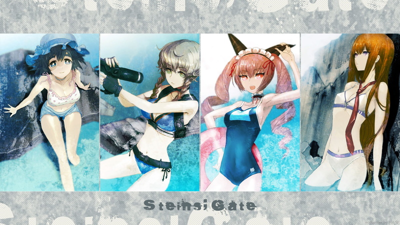 Makise Kurisu, collage, anime, 1080P, Faris Nyannyan, Amane Suzuha, anime girls, Shiina Mayuri, Steins;Gate