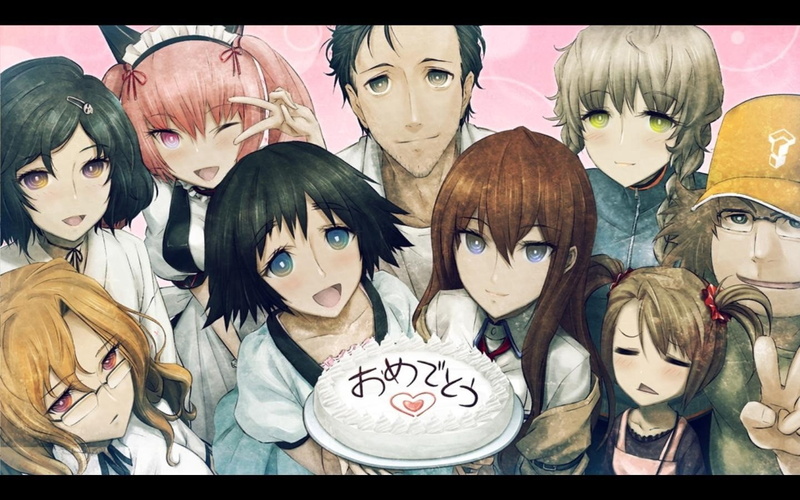 amane, rumiho, anime, mayuri, urushibara, boys, cake, ruka, rintarou, itaru, kurisu, makise, shiina, hashida, suzuha, upscaled, steins gate, girls, moeka