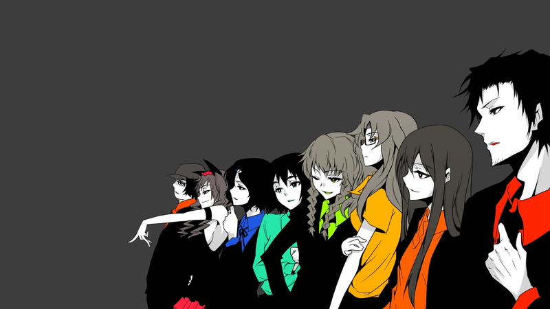 Steins;Gate, Kiryuu Moeka, Okabe Rintarou, Urushibara Ruka, Hashida Itaru, Shiina Mayuri, Amane Suzuha, anime, Makise Kurisu, visual novel, 1080P, anime girls