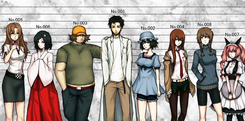 shiina, boys, okabe, girls, urushibara, suzuha, moeka, makise, ruka, kurisu, steins gate, kiryuu, anime, itaru, 1080P, rintarou, miko, mayuri, hashida