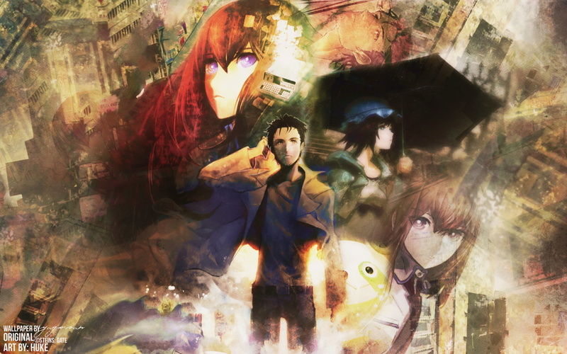 makise, kurisu, gate, okabe, rintarou, 2K, steins
