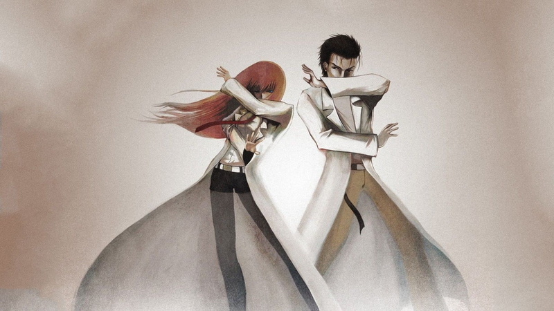 anime, anime girls, Makise Kurisu, Okabe Rintarou, Steins;Gate, anime boys, 1080P