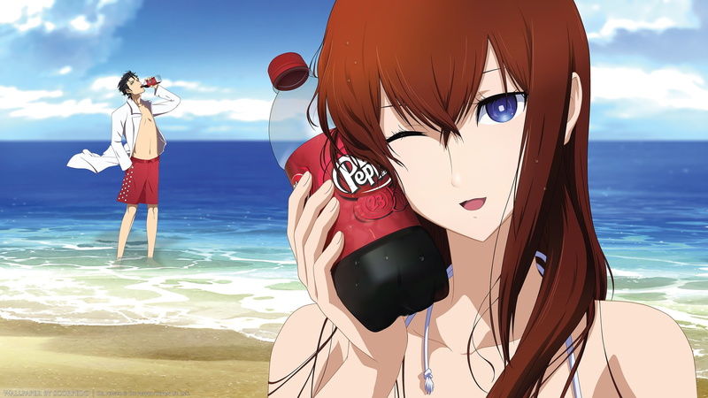 Steins;Gate, Makise Kurisu, anime, Okabe Rintarou, 2K