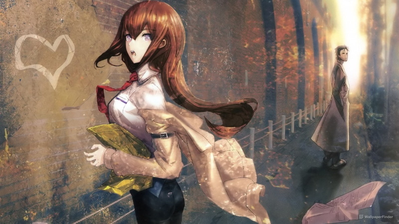 720P, Makise Kurisu, anime girls, Okabe Rintarou, Steins;Gate