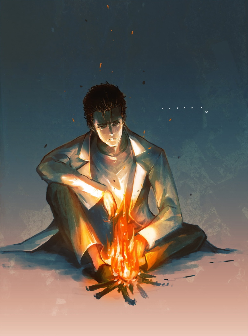 1080P, Okabe Rintarou, anime boys, Steins;Gate, anime