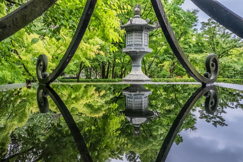 Japan, Park, 1080P, temple, Kyoto, Eikando Temple, reflection, water, trees