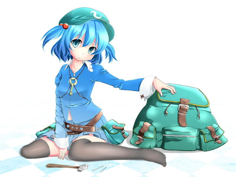 kawashiro, anime girls, touhou, 1080P, girls, kawashiro nitori, nitori, anime