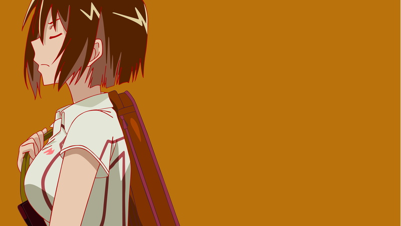 anime, hanging, anime girls, studio shot, yellow, copy space, no people, Sankarea, transportation, outdoors, close-up, multi colored, clothing, fashion