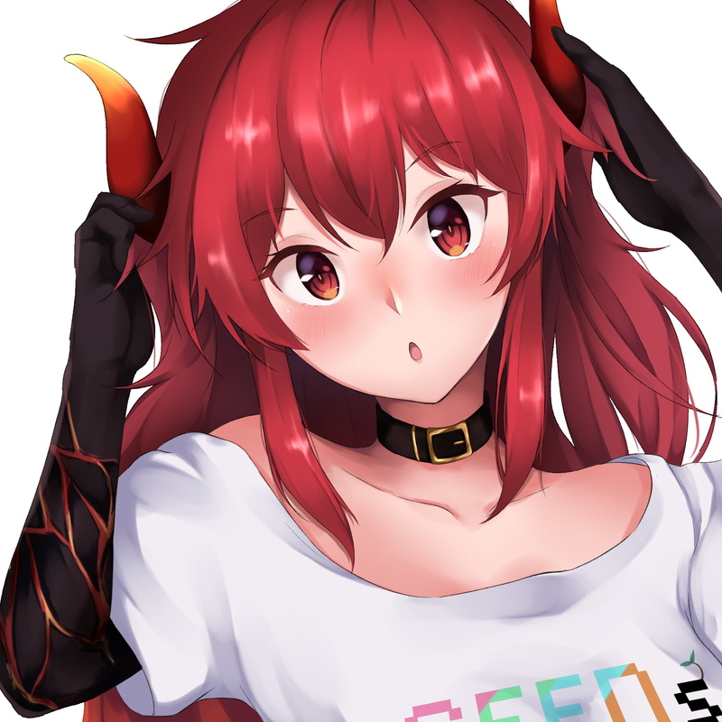 Shirayuiii, 1080P, Nijisanji, anime girls, Dola (Nijisanji), red eyes