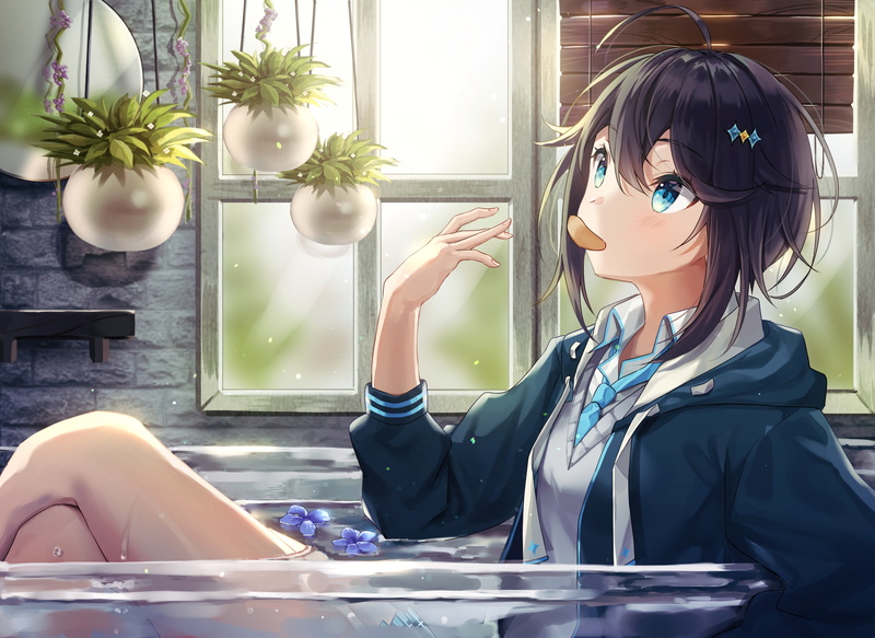 Nijisanji, Virtual Youtuber, short hair, 2K, anime girls