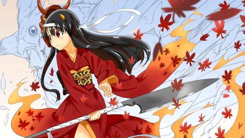 anime, 1080P, hinomoto, clothes, girls, oniko, japanese