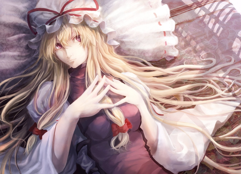 tabard, games, 1080P, touhou, video, yukari, yakumo, shading, soft