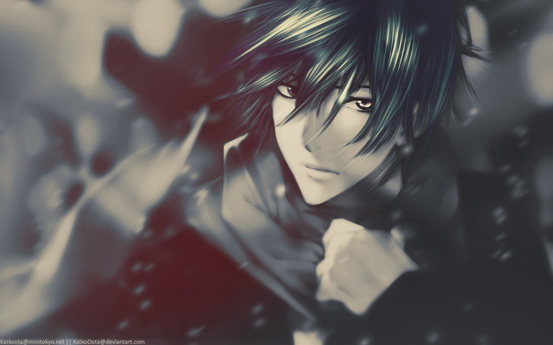 anime, portrait, Saitou Yakumo, anime boys, 1080P, no people, looking at camera, male, close-up, hair, representation, character, day, hairstyle, selective focus
