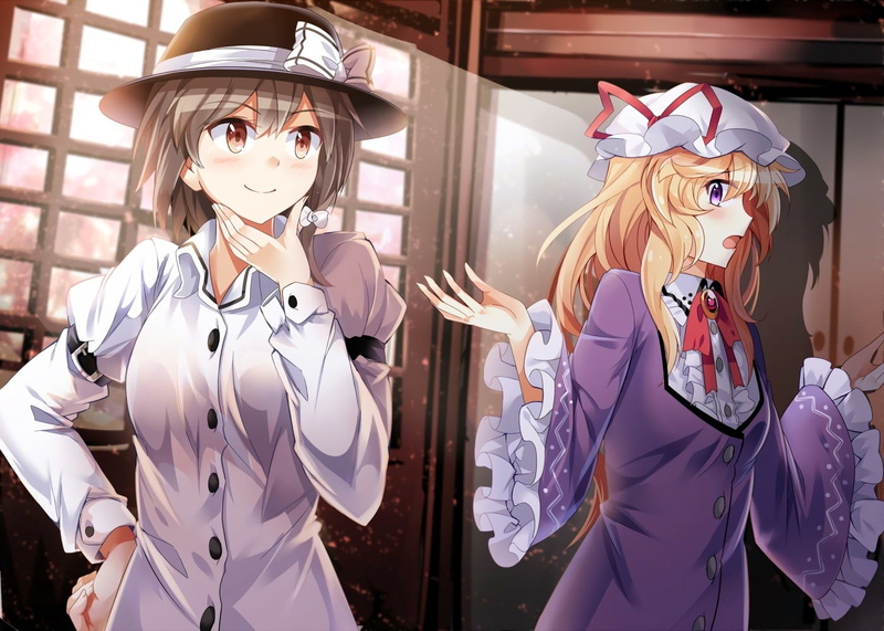 anime, Maribel Han, Usami Renko, Touhou, 720P