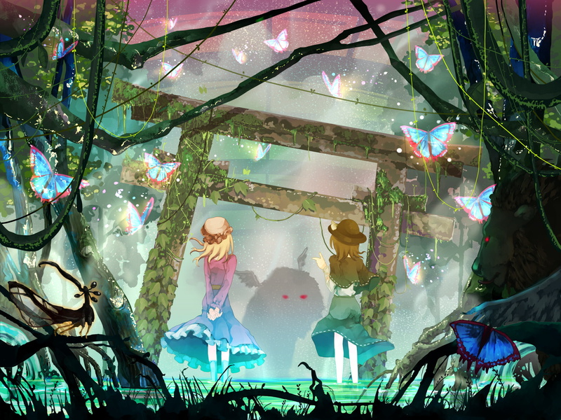 usami, shinta, maribel, butterfly, hmmuk, han, girls, 1080P, renko, touhou