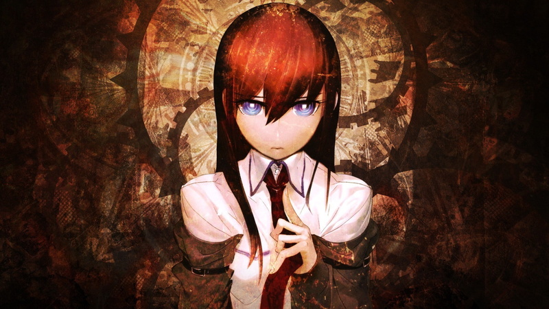 young adult, men, adult, one person, human face, waist up, front view, unrecognizable person, anime anime girls steinsgate redhead makise kurisu white shirt tie blue eyes