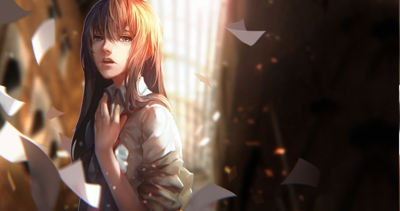 720P, anime anime girls steinsgate makise kurisu