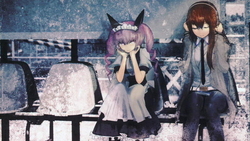 anime, animal, akiha, ears, steins gate, girls, rumiho, 1080P, makise, kurisu, nekomimi