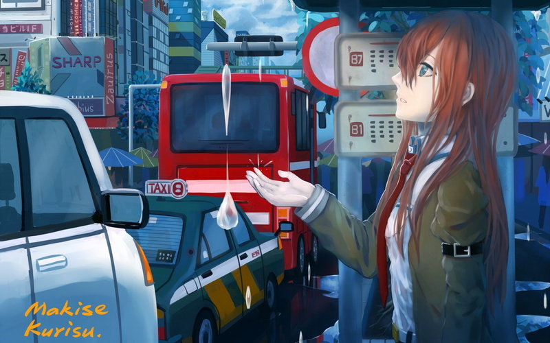 Makise Kurisu, anime girls, Steins;Gate, long hair, 1080P, anime