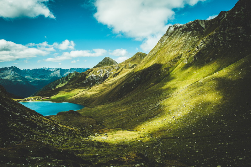tranquility, landscape, idyllic, 5K, mountain, cloud - sky, clear, tessin, blue, lago cadagno, non-urban scene, environment, mountain range, photography