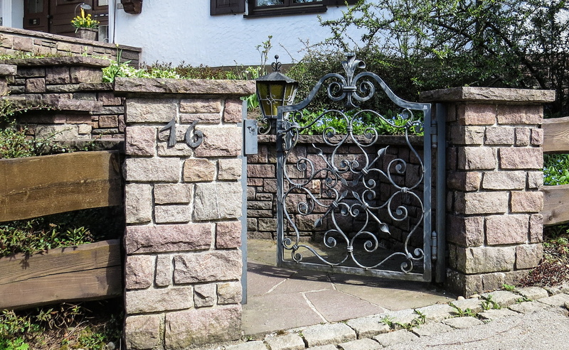 closed, brick, house, wall, built structure, stone material, building exterior, protection, solid, entrance, nostalgia, old, wall - building feature, garden gate