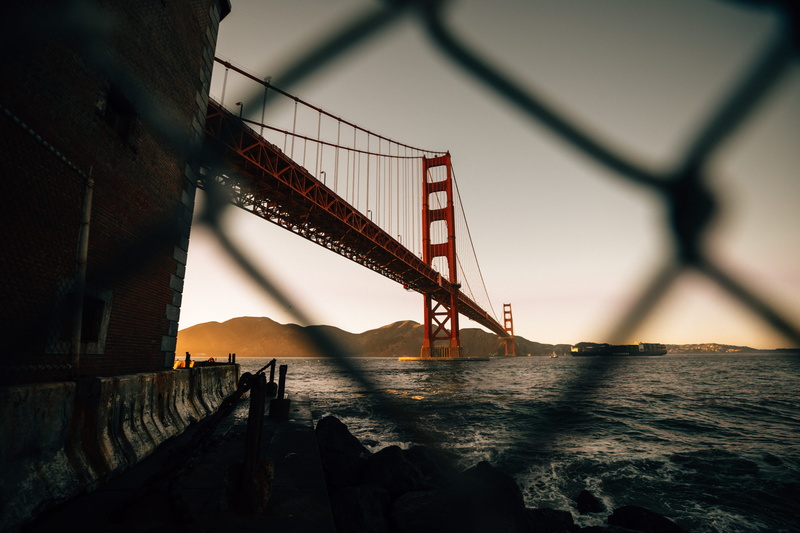 fence, golden, river, travel, gate, the bay, san Francisco - California, san, suspension Bridge, ocean, san fransisco bridge, san Francisco County, travel Destinations