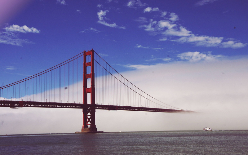 bridge, mist, 2K, gate, hd, fog, golden, san, francisco, architecture