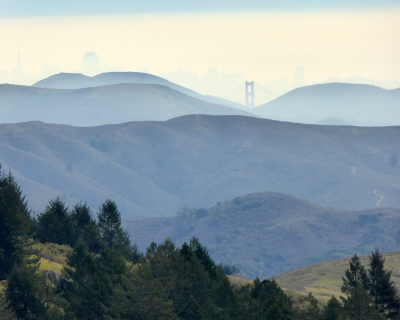 day, mountain range, outdoors, no people, landscape, travel, land, bridge, san fransisco, travel destinations, marin county, beauty in nature, mountain