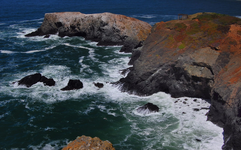 near, san, marin, surf, 2K, francisco, california, headlands