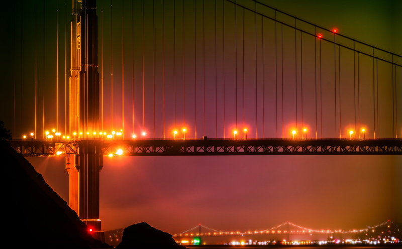 travel destinations, night, unitedstates, Kirby, architecture, sanfrancisco, United States, sliceoftime, bridges, headlands, waterfront, County, sausalito