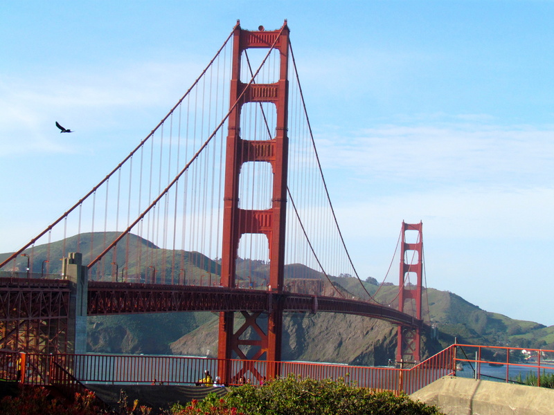 4K, sky, california, travel destinations, pacific, connection, suspension bridge, marin headlands, bridge, transportation, architecture, golden gate, water