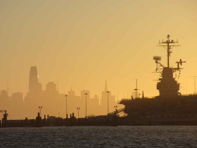 sky, urban skyline, copy space, alameda, san, silhouette, waterfront, cityscape, orange color, 4K, industry, city, construction equipment, sunset, nature