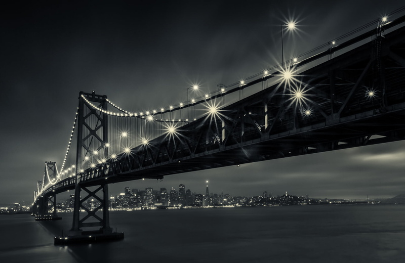 the city, connection, suspension bridge, engineering, built structure, outdoors, illuminated, city, architecture, 1080P, bridge, travel destinations, river