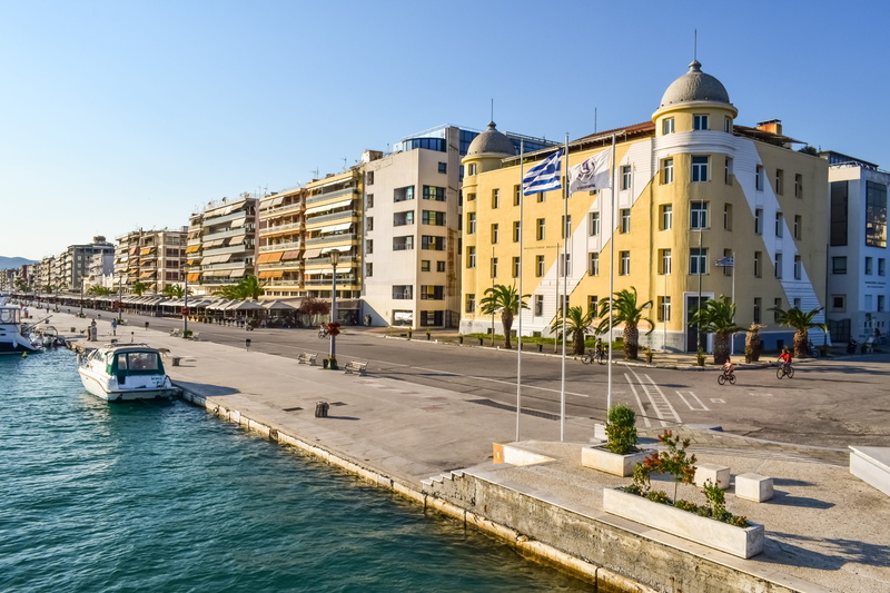 incidental people, 5K, built structure, architecture, travel destinations, sunlight, thessaly, transportation, magnesia, waterfront, promenade, volos