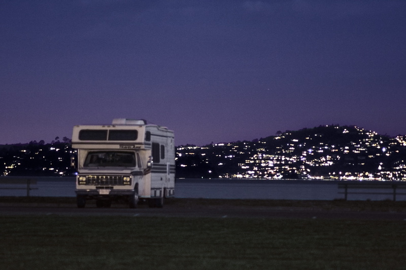 sea, building exterior, distance, copy space, lights, sausalito, travel, star, transportation, night, no people, mode of transportation, san francisco