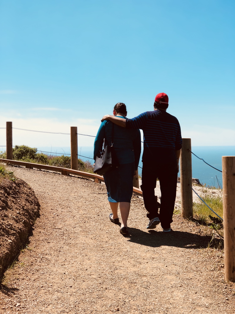 sausalito, full length, people, love, two people, 4K, sky, casual clothing, real people, united states, togetherness, lifestyles, outdoors, blue, adult