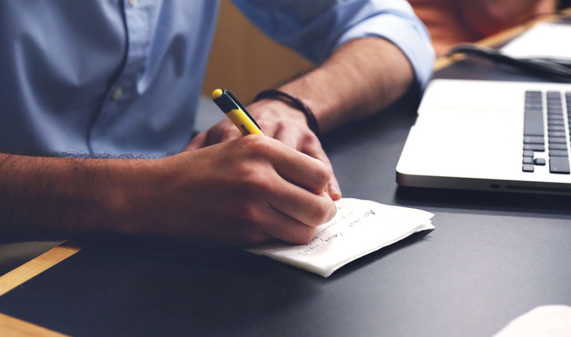 write, home office, laptops, computer, notebooks, publication, plan, creative, education, adult, pen, human hand, note pad, working, studying, table, human body part