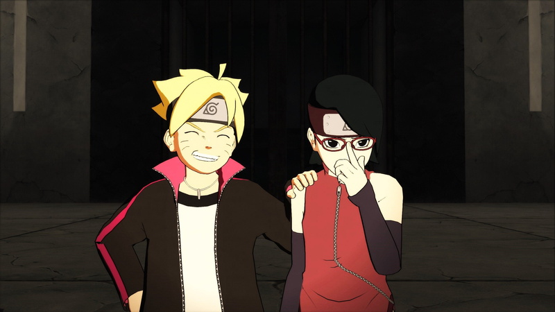 costume, two people, x, sarada, Sarada Uchiha, ultimate, animals, clothing, day, butterflies, front view, uzumaki, outdoors, sunlight, architecture, boruto