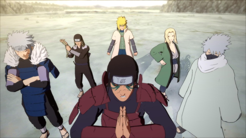front view, high angle view, males, nature, real people, medium group of people, 1080P, representation, naruto shippuden ultimate ninja storm 4, group