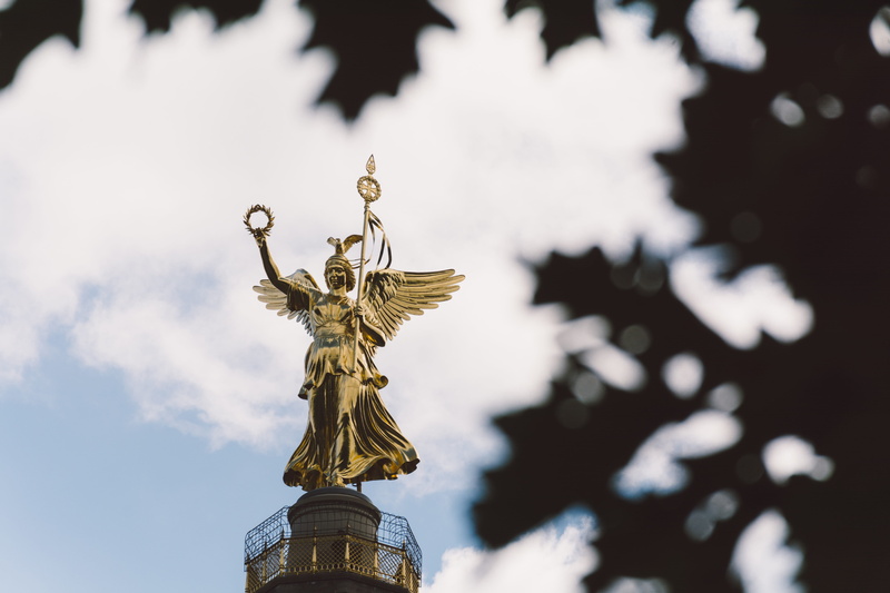 5K, column, creativity, art and craft, history, ornate, germany, no people, sculpture, victory column, statue, outdoors, human representation, representation
