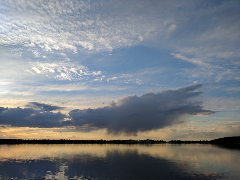 non-urban scene, landscape, twilight, abendstimmung, 4K, tree, brandenburg, day, scenics - nature, cloud - sky, beauty in nature, outdoors, lake, idyllic